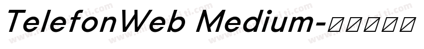 TelefonWeb Medium字体转换